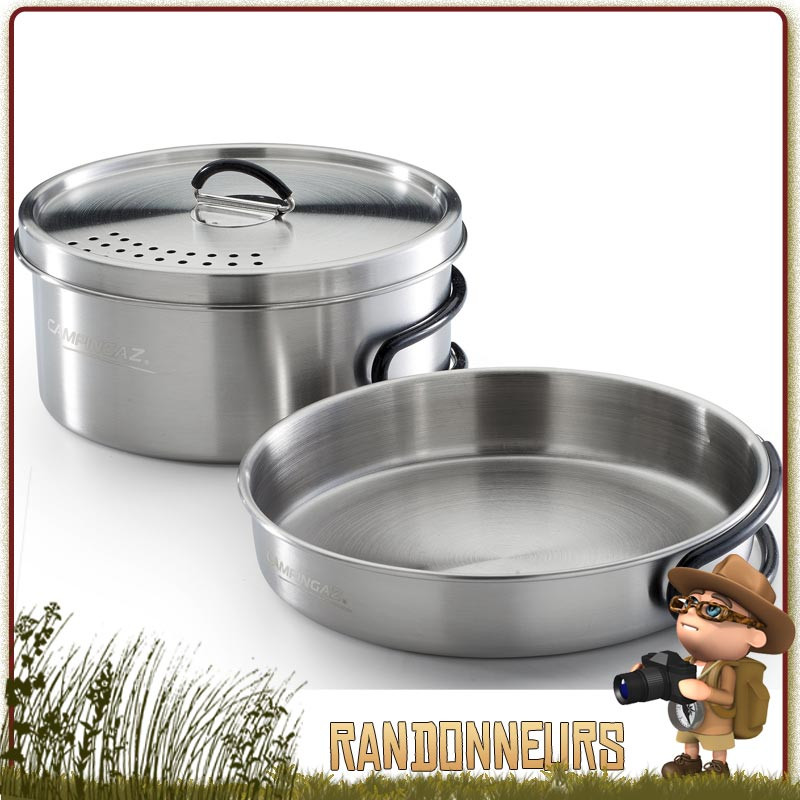 Popote Trekking Campingaz complete pour le bivouac bushcraft Popote Trekking Campingaz complete pour le bivouac bushcraft