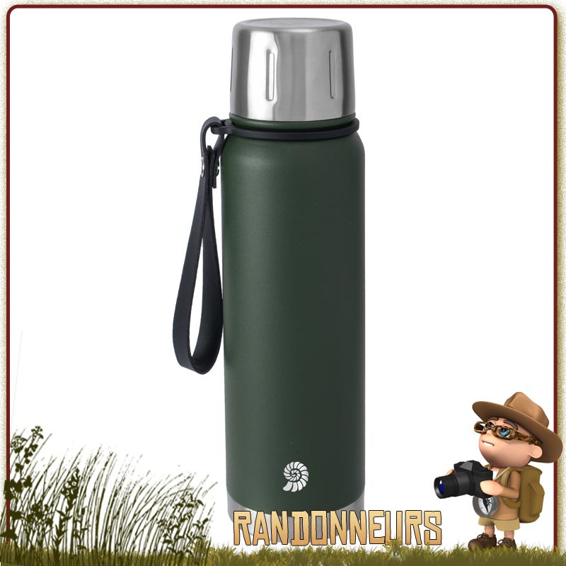 Bouteille Inox Isotherme RockSteel Olive pour randonner Bouteille Inox Isotherme RockSteel Olive pour randonner