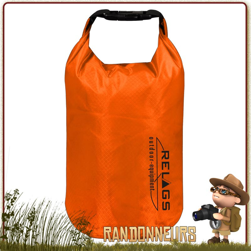 sac etanche ultra leger Dry Bag 210T Ultra Light 5L Orange Basic Nature sac etanche ultra leger Dry Bag 210T Ultra Light 5L Orange Basic Nature