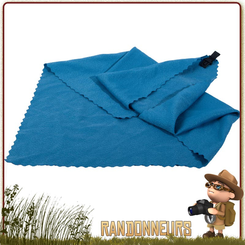 Mini Serviette Microfibres ultra légère 40x40 Basic Nature Small Bleue pour randonner Mini Serviette Microfibres ultra légère 40x40 Basic Nature Small Bleue pour randonner