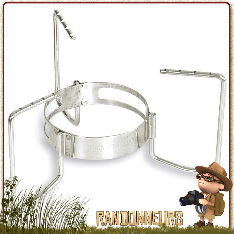 Avec le support pour brûleur alcool Inox Tatonka, stabilisez au mieux votre bruleur pendant la cuisson des aliments Avec le support pour brûleur alcool Inox Tatonka, stabilisez au mieux votre bruleur pendant la cuisson des aliments