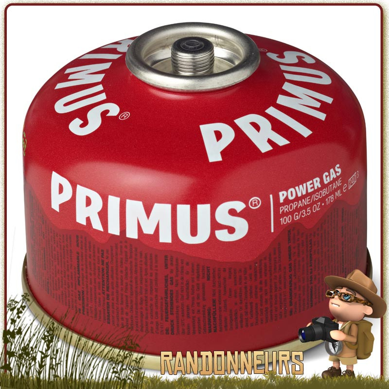 Cartouche PowerGaz 100g Primus pour réchaud randonnée ultra léger microntrail mimer primus Cartouche PowerGaz 100g Primus pour réchaud randonnée ultra léger microntrail mimer primus