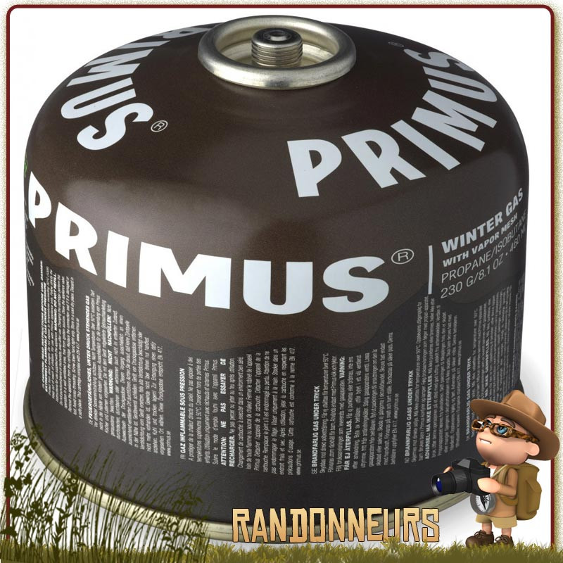 cartouche 230g de combustible pour réchaud gaz Primus Winter Gaz en utilisation par temps très froid cartouche 230g de combustible pour réchaud gaz Primus Winter Gaz en utilisation par temps très froid