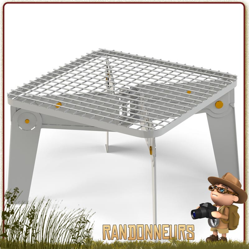 Grill Pliable Aeril Primus Facile à transporter une fois démonté, et rapidement installé, le grill pliant Aeril Square Primus Grill Pliable Aeril Primus Facile à transporter une fois démonté, et rapidement installé, le grill pliant Aeril Square Primus