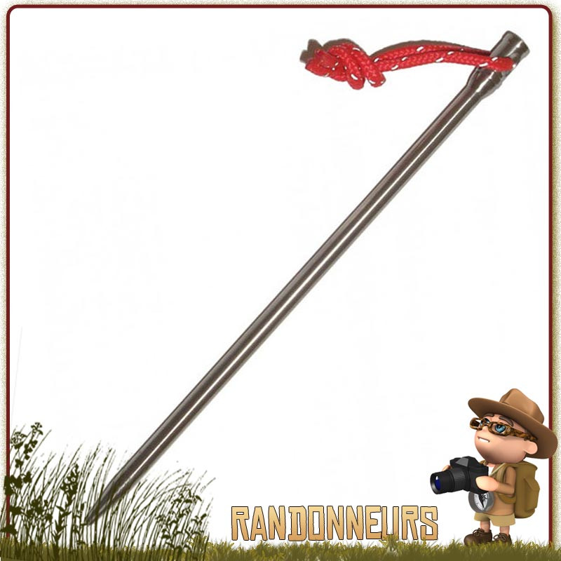 Piquet de tente ultra léger et robuste, le piquet nail Titane Vargo en aiguille allie ultra robustesse et légèreté Piquet de tente ultra léger et robuste, le piquet nail Titane Vargo en aiguille allie ultra robustesse et légèreté