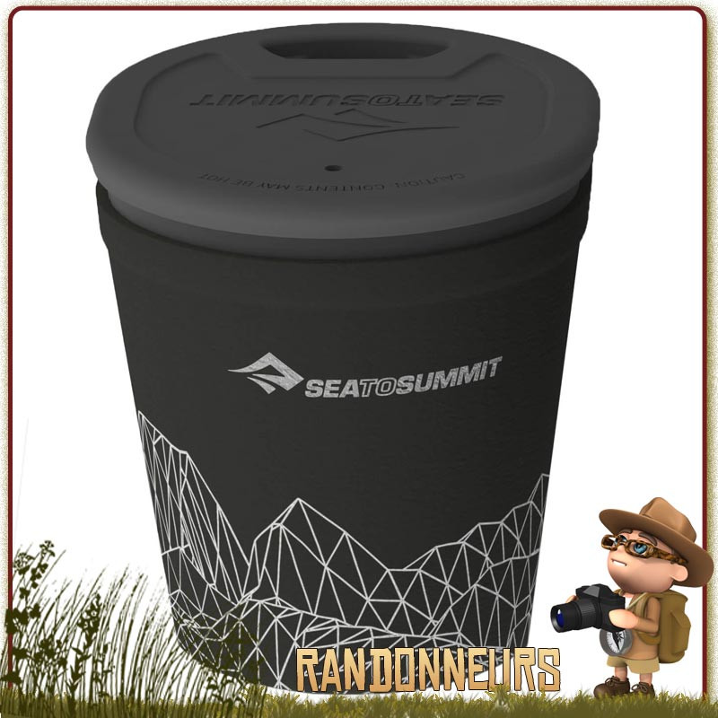 Mug DeltaLight Isotherme Ultra Léger Sea To Summit 35 cl polypropylene léger et incassable et couvercle bec verseur Mug DeltaLight Isotherme Ultra Léger Sea To Summit 35 cl polypropylene léger et incassable et couvercle bec verseur