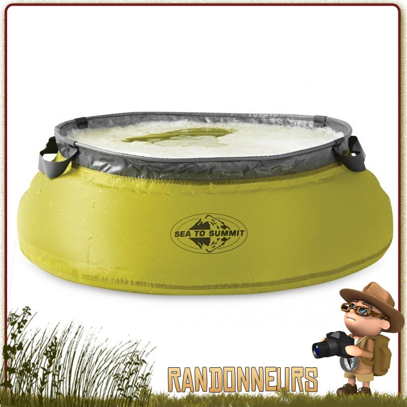 Bassine Etanche Ultra Legere UltraSil 10 Litres Sea To Summit idéale pour un bivouac de randonnée ultra light Bassine Etanche Ultra Legere UltraSil 10 Litres Sea To Summit idéale pour un bivouac de randonnée ultra light