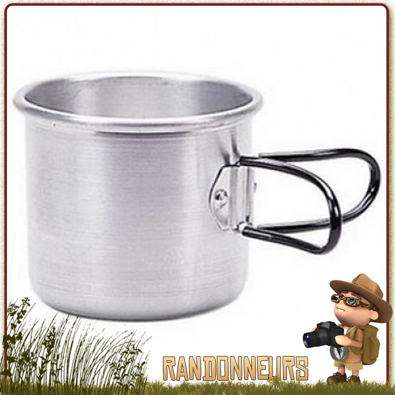 tasse haute aluminium 40 cl de camping cao avec anses fixes. Tasse alu résistante de camp bushcraft survie tasse haute aluminium 40 cl de camping cao avec anses fixes. Tasse alu résistante de camp bushcraft survie