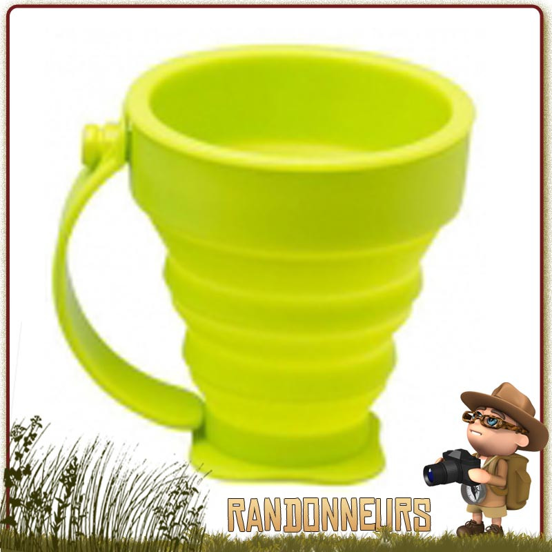 tasse silicone alimentaire repliable 20 cl de camping cao Tasse plastique pliante cao avec anse pour randonner tasse silicone alimentaire repliable 20 cl de camping cao Tasse plastique pliante cao avec anse pour randonner