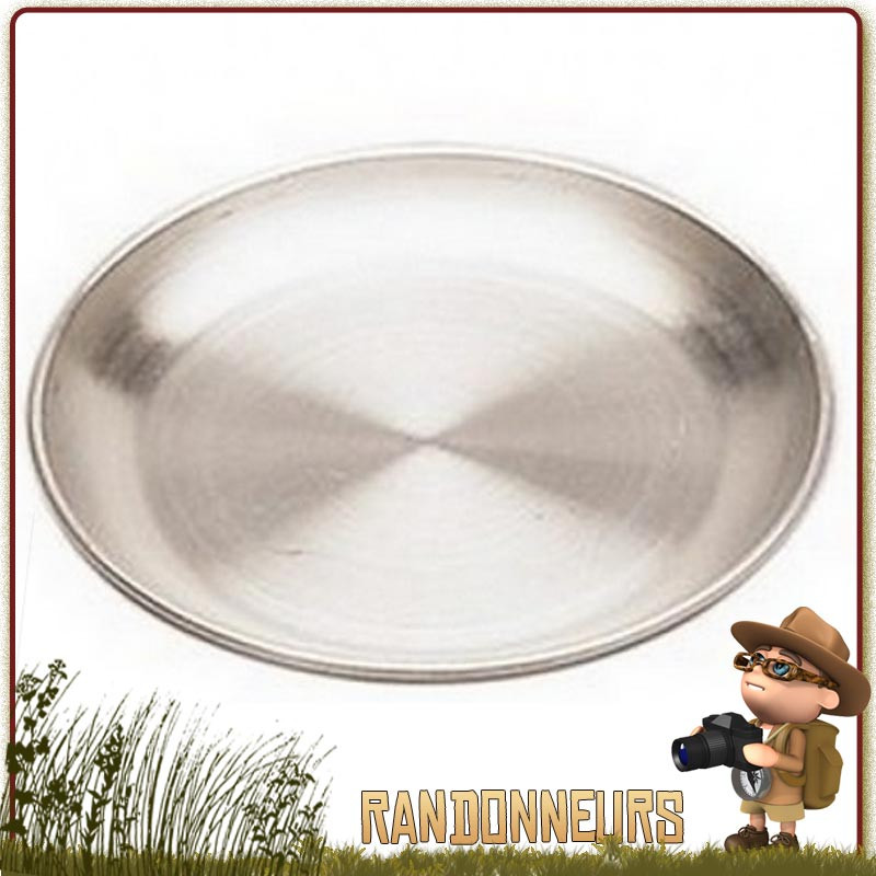 Assiette Camping Aluminium diamètre 18 cm pour la randonnée légère trouvera facilement sa place dans votre vaisselle de camping Assiette Camping Aluminium diamètre 18 cm pour la randonnée légère trouvera facilement sa place dans votre vaisselle de camping