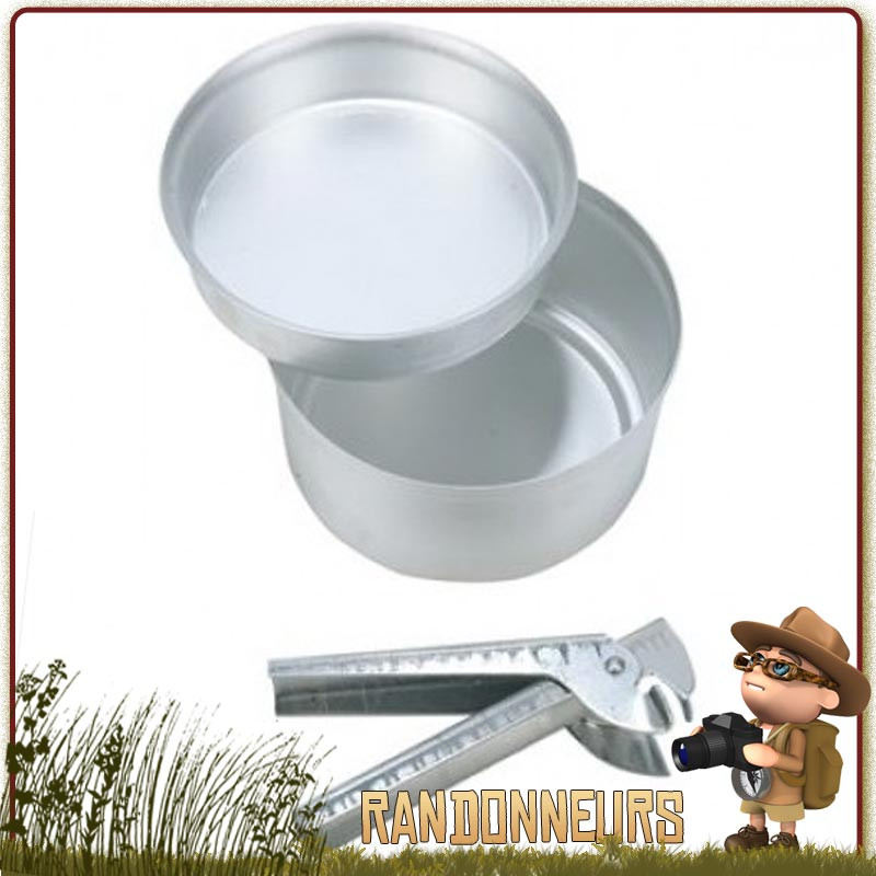 Popote Randonnée Aluminium Small CAO - Ensemble Set Popote Aluminium de randonnée pour une Personne CAO Popote Randonnée Aluminium Small CAO - Ensemble Set Popote Aluminium de randonnée pour une Personne CAO