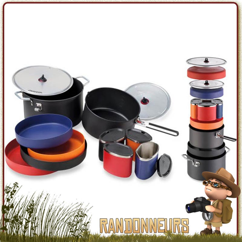 Set popote 4 personnes MSR, la Flex 4 System complète compacte ensemble vaisselle randonnée légère msr Set popote 4 personnes MSR, la Flex 4 System complète compacte ensemble vaisselle randonnée légère msr