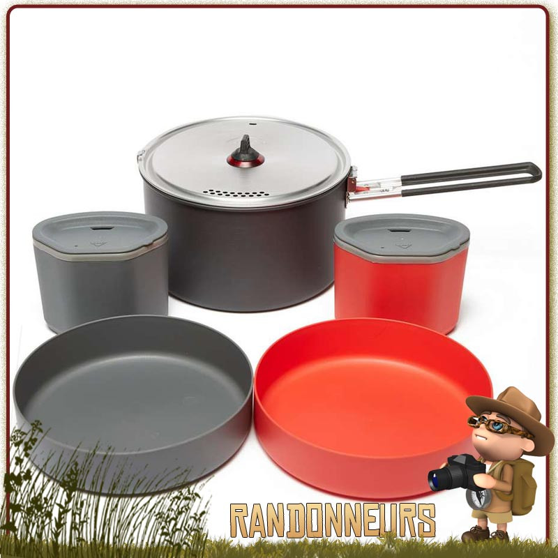 Popote 2 personnes MSR, le set de vaisselle Alpinist 2 System vaisselle randonnée légère pour 2 personnes Popote 2 personnes MSR, le set de vaisselle Alpinist 2 System vaisselle randonnée légère pour 2 personnes