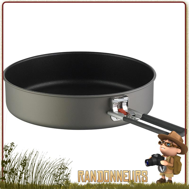 Poêle à frire Flex Skillet MSR à manche rétractable anti adhésive MSR en Duralite DX Aluminium à anodisation dure Poêle à frire Flex Skillet MSR à manche rétractable anti adhésive MSR en Duralite DX Aluminium à anodisation dure