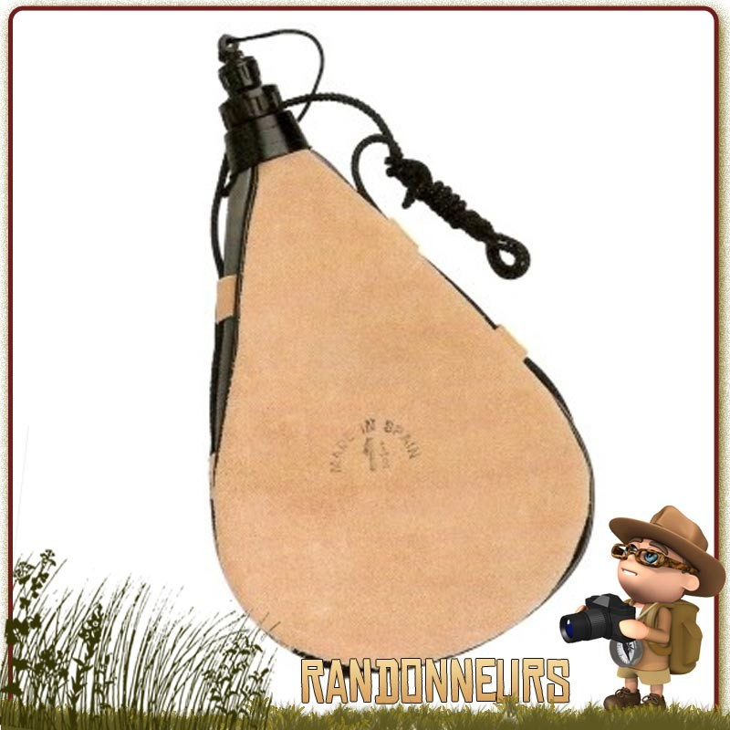 gourde en peau catalane 1.5 litres, véritable gourde randonnée en peau de bête du pays basque gourde en peau catalane 1.5 litres, véritable gourde randonnée en peau de bête du pays basque