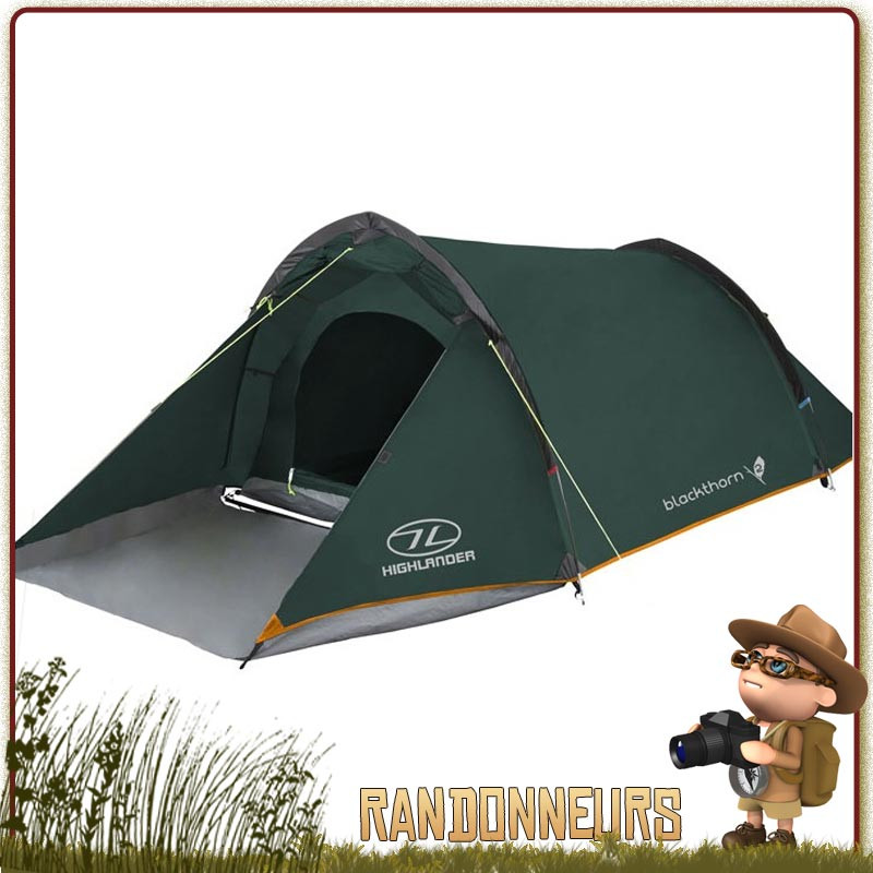 Tente Blackthorn 2 Highlander, une 2 places 3 trois saisons profilée pour tenue au vent, large ouverture avec abside Tente Blackthorn 2 Highlander, une 2 places 3 trois saisons profilée pour tenue au vent, large ouverture avec abside
