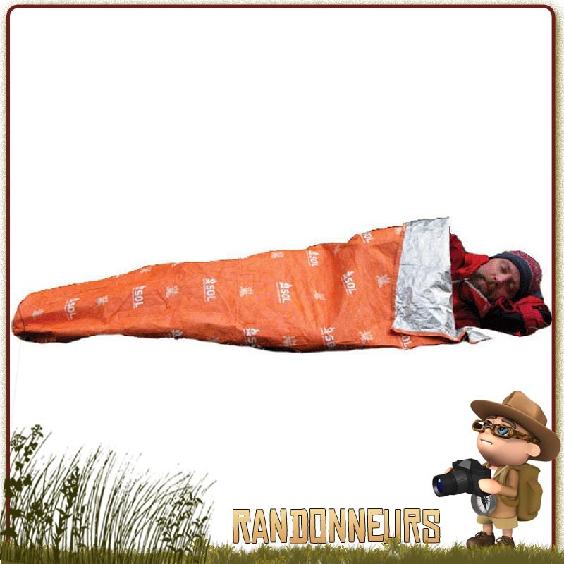 sursac bivy bag de survie SOL Survive Outdoors Longer se protéger du froid, sursac abri survie bivi bag Escape Lite Sol sursac bivy bag de survie SOL Survive Outdoors Longer se protéger du froid, sursac abri survie bivi bag Escape Lite Sol