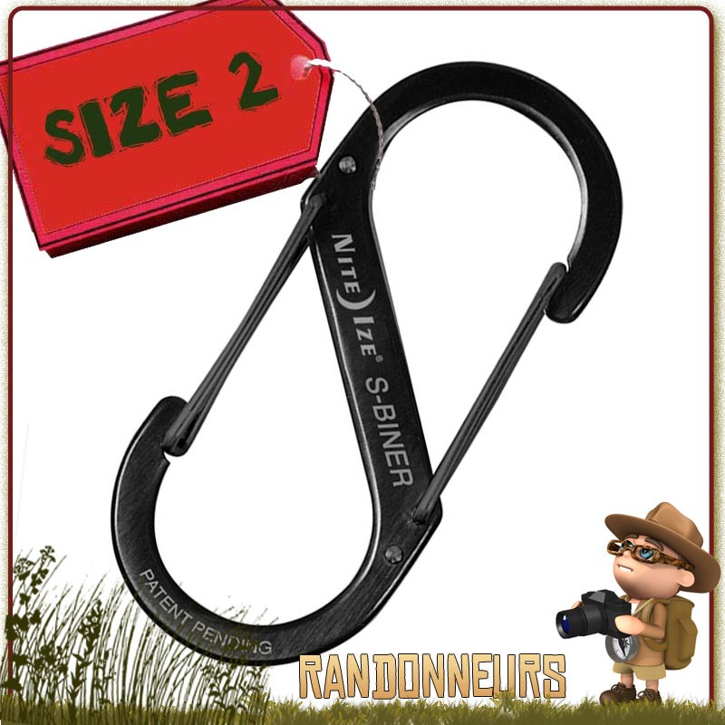 Double Mousqueton Inox S-BINER Size 2 Nite Ize Double Mousqueton Inox S-BINER Size 2 Nite Ize