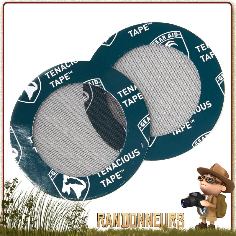 Patch de réparation moustiquaire McNETT pour assurer la réparation de la toile mesh moustiquaire de tente hamac Patch de réparation moustiquaire McNETT pour assurer la réparation de la toile mesh moustiquaire de tente hamac