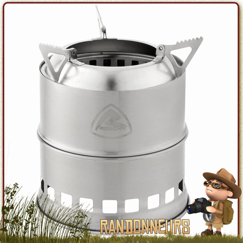 réchaud LumberJack Robens est un réchaud à bois bushcraft et randonnée, double paroi, polyvalent et ultra léger réchaud LumberJack Robens est un réchaud à bois bushcraft et randonnée, double paroi, polyvalent et ultra léger