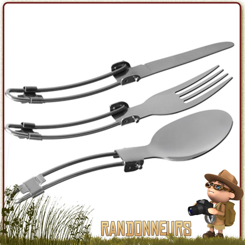 set de couverts pliants Inox Relags et très compact et léger, idéal pour les randonneurs et la marche ultra légère set de couverts pliants Inox Relags et très compact et léger, idéal pour les randonneurs et la marche ultra légère