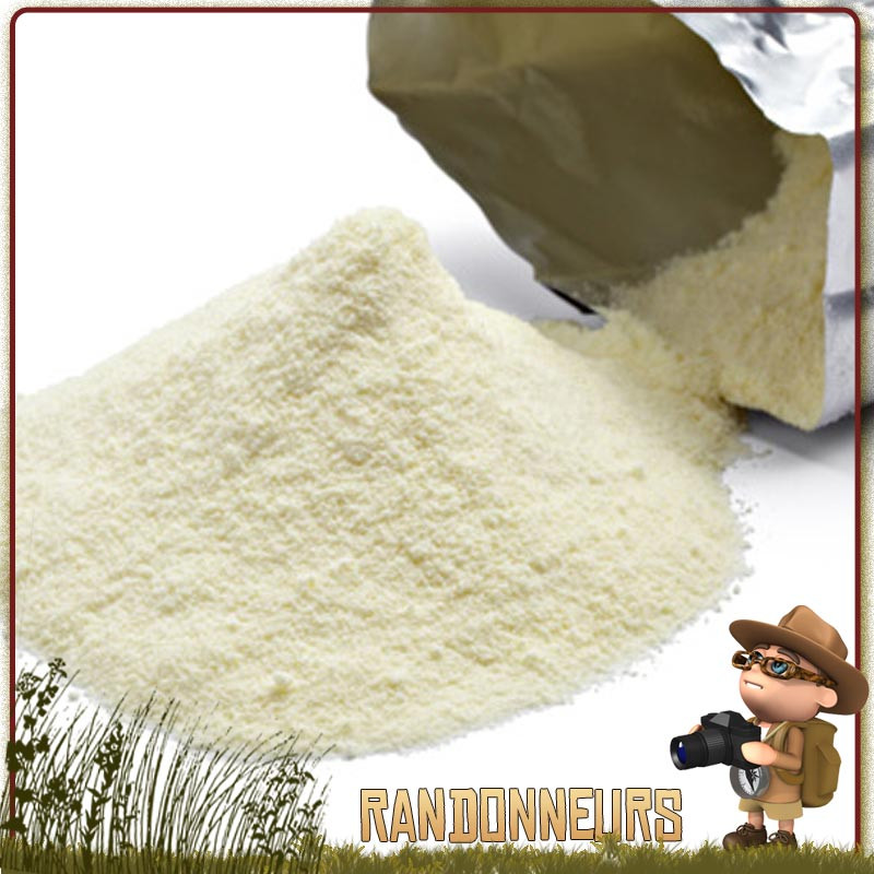 Sachet de Lait Entier en Poudre Trek'n Eat lyophilisé, simple et rapide à préparer en versant simplement de l'eau chaude Sachet de Lait Entier en Poudre Trek'n Eat lyophilisé, simple et rapide à préparer en versant simplement de l'eau chaude