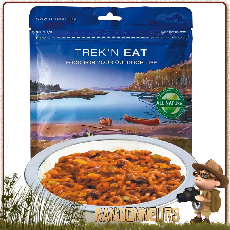Bœuf à la Hongroise aux Pâtes Trek'n Eat lyophilisé, simple et rapide à préparer en versant simplement de l'eau chaude Bœuf à la Hongroise aux Pâtes Trek'n Eat lyophilisé, simple et rapide à préparer en versant simplement de l'eau chaude