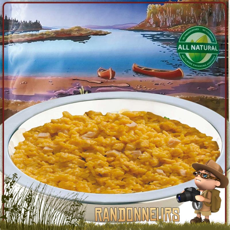 Sachet de Curry de Poulet au Riz Trek'n Eat lyophilisé un bon repas lyophilisé en randonnée Sachet de Curry de Poulet au Riz Trek'n Eat lyophilisé un bon repas lyophilisé en randonnée