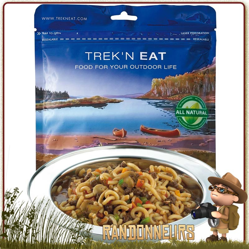 Civet de Gibier aux Pâtes Trek'n Eat lyophilisé de randonnée trekking ultra léger Civet de Gibier aux Pâtes Trek'n Eat lyophilisé de randonnée trekking ultra léger