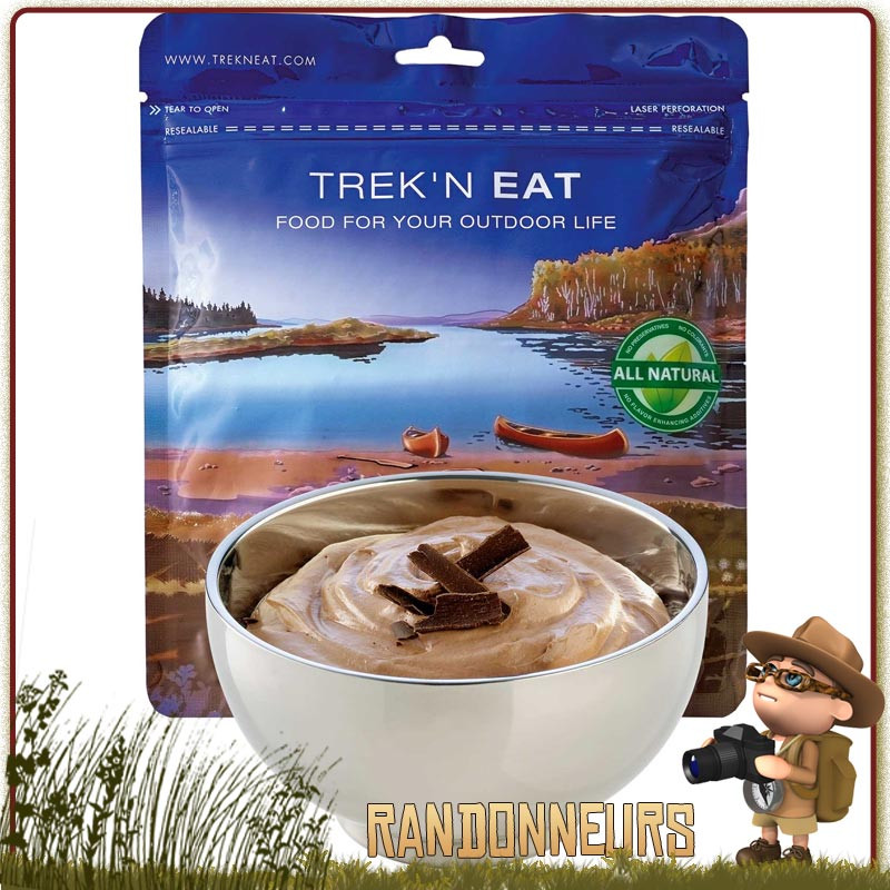Sachet de dessert lyophilisé de randonnée Mousse au Chocolat Trek'n Eat Sachet de dessert lyophilisé de randonnée Mousse au Chocolat Trek'n Eat