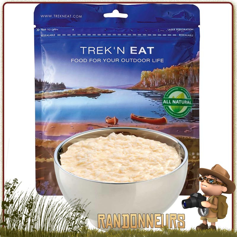 Sachet de dessert lyophilisé de randonnée Gâteau de Riz à la Vanille Trek'n Eat lyophilisé Sachet de dessert lyophilisé de randonnée Gâteau de Riz à la Vanille Trek'n Eat lyophilisé