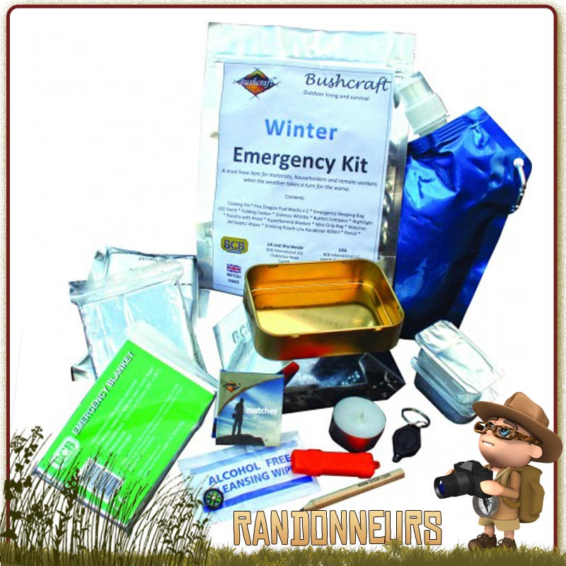 Kit Situation d'urgence Hiver de BCB personnes isolées par le mauvais temps éléments essentiels pour s'hydrater, se réchauffer Kit Situation d'urgence Hiver de BCB personnes isolées par le mauvais temps éléments essentiels pour s'hydrater, se réchauffer