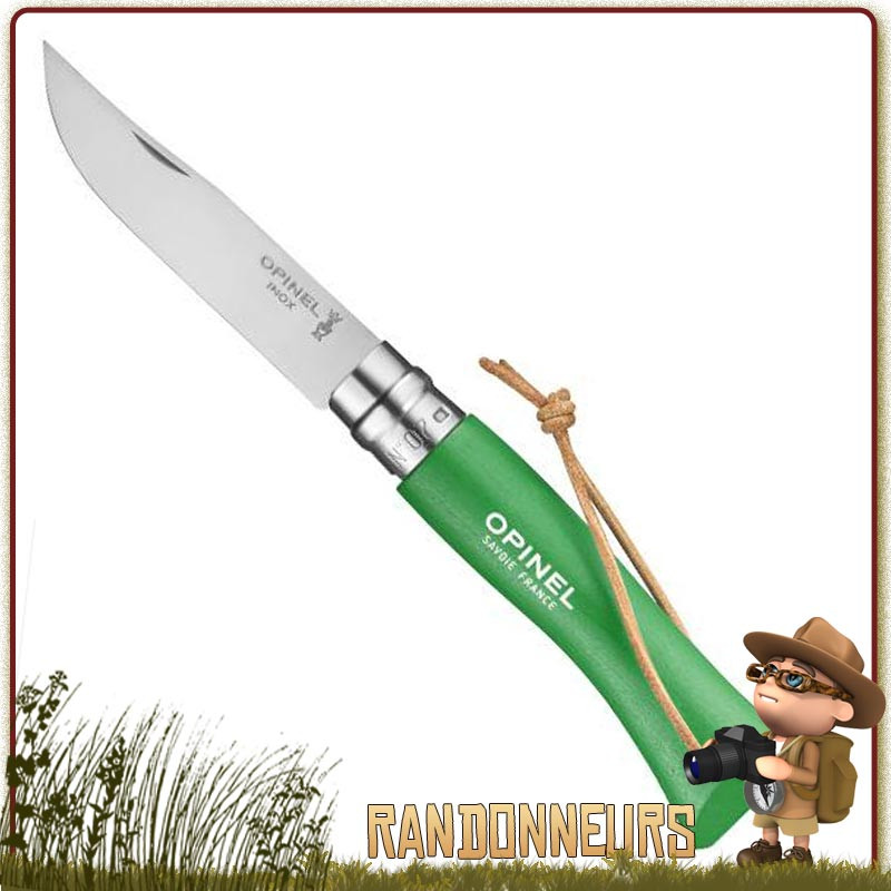 Couteau Opinel 6VRI Baroudeur Vert - Couteau fermant Opinel 6 VRI manche en bois de charme vernis Vert de 9.3 cm Couteau Opinel 6VRI Baroudeur Vert - Couteau fermant Opinel 6 VRI manche en bois de charme vernis Vert de 9.3 cm