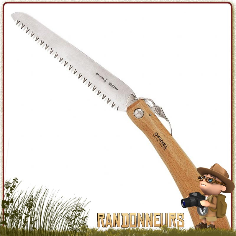 Scie portable manche bois de hêtre Opinel n°18 lame acier inox sandvik. Scie portable pliante Opinel 40 cm (lame de 18 cm) Scie portable manche bois de hêtre Opinel n°18 lame acier inox sandvik. Scie portable pliante Opinel 40 cm (lame de 18 cm)
