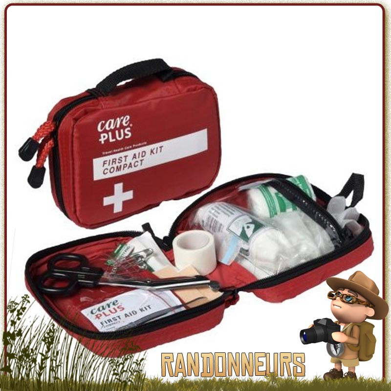 Trousse de premiers soins compacte Care Plus dans étui nylon avec passant en velcro pour la ceinture ou le guidon de vélo Trousse de premiers soins compacte Care Plus dans étui nylon avec passant en velcro pour la ceinture ou le guidon de vélo