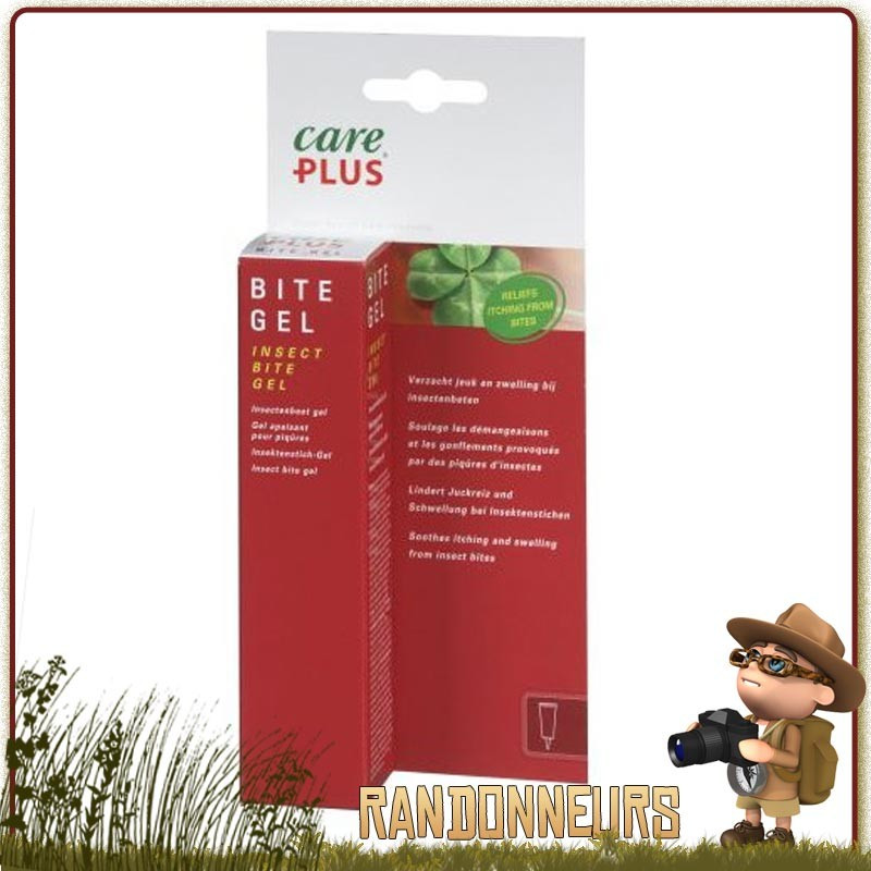 Gel apaisant après piqures et morsures d'insectes, ou de plantes type ortie. Tube de 20 ml de gel apaisant careplus Gel apaisant après piqures et morsures d'insectes, ou de plantes type ortie. Tube de 20 ml de gel apaisant careplus
