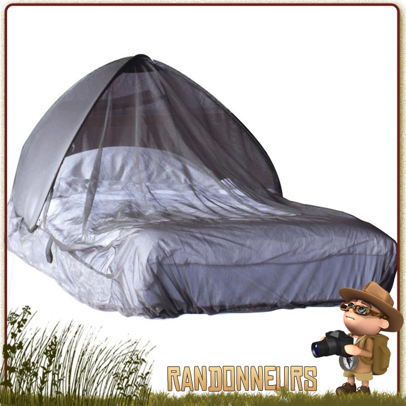 Moustiquaire dôme imprégnée CarePlus protection anti-moustiques efficace sur votre matelas ou lit de camp Moustiquaire dôme imprégnée CarePlus protection anti-moustiques efficace sur votre matelas ou lit de camp