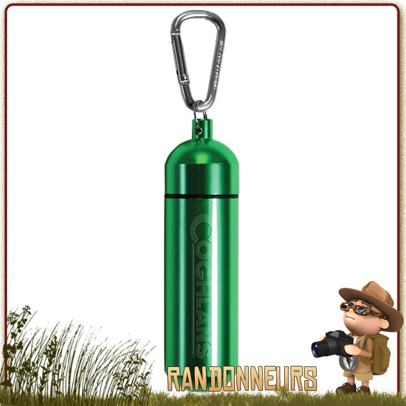 Boite étanche en aluminium 32 ml Coghlan's pour la protection de votre petit équipement Boite étanche en aluminium 32 ml Coghlan's pour la protection de votre petit équipement