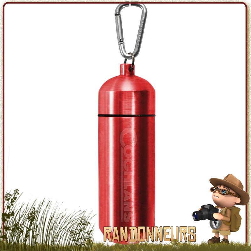 Container Étanche avec mousqueton X-Large Coghlan's 95ml pour protéger votre petit matériel de survie Container Étanche avec mousqueton X-Large Coghlan's 95ml pour protéger votre petit matériel de survie