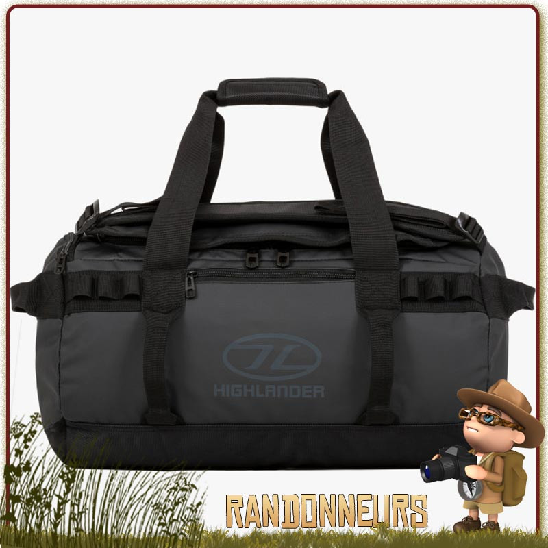 Sac militaire Duffle Bag Etanche Storm KitBag 45L Noir Highlander 600D Tarpaulin de transport équipement Sac militaire Duffle Bag Etanche Storm KitBag 45L Noir Highlander 600D Tarpaulin de transport équipement