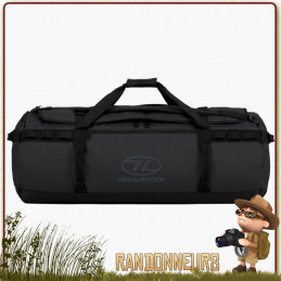 Sac expedition résistant Duffle Bag Etanche Storm KitBag 120L Noir Highlander de voyage nautique