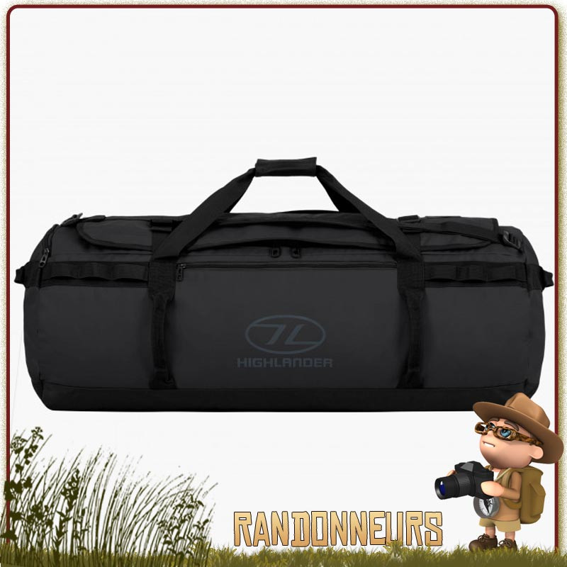 Sac expedition résistant Duffle Bag Etanche Storm KitBag 120L Noir Highlander de voyage nautique Sac expedition résistant Duffle Bag Etanche Storm KitBag 120L Noir Highlander de voyage nautique