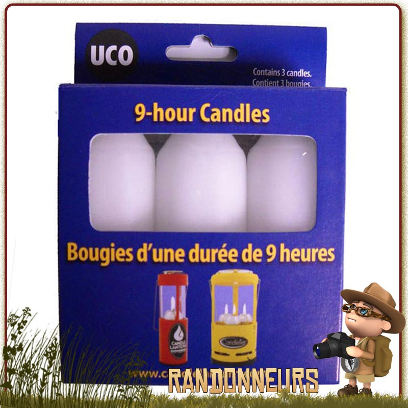 Pack bougies de rechange lanterne UCO "Original Candle". éclairage naturel et chaleureux pendant près 9 heures Pack bougies de rechange lanterne UCO "Original Candle". éclairage naturel et chaleureux pendant près 9 heures