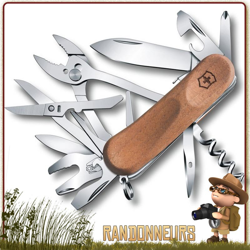 Couteau Suisse Victorinox EVOWOOD S557 avec 20 fonctions et 10 pièces multifonctions Victorinox authentique bois Couteau Suisse Victorinox EVOWOOD S557 avec 20 fonctions et 10 pièces multifonctions Victorinox authentique bois