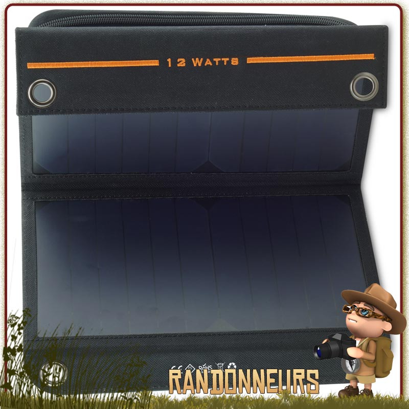 Panneau solaire X-Moove Solargo Trek, pour la randonnée. Ultra compact et léger mais puissant 12w 10000 mAh Panneau solaire X-Moove Solargo Trek, pour la randonnée. Ultra compact et léger mais puissant 12w 10000 mAh