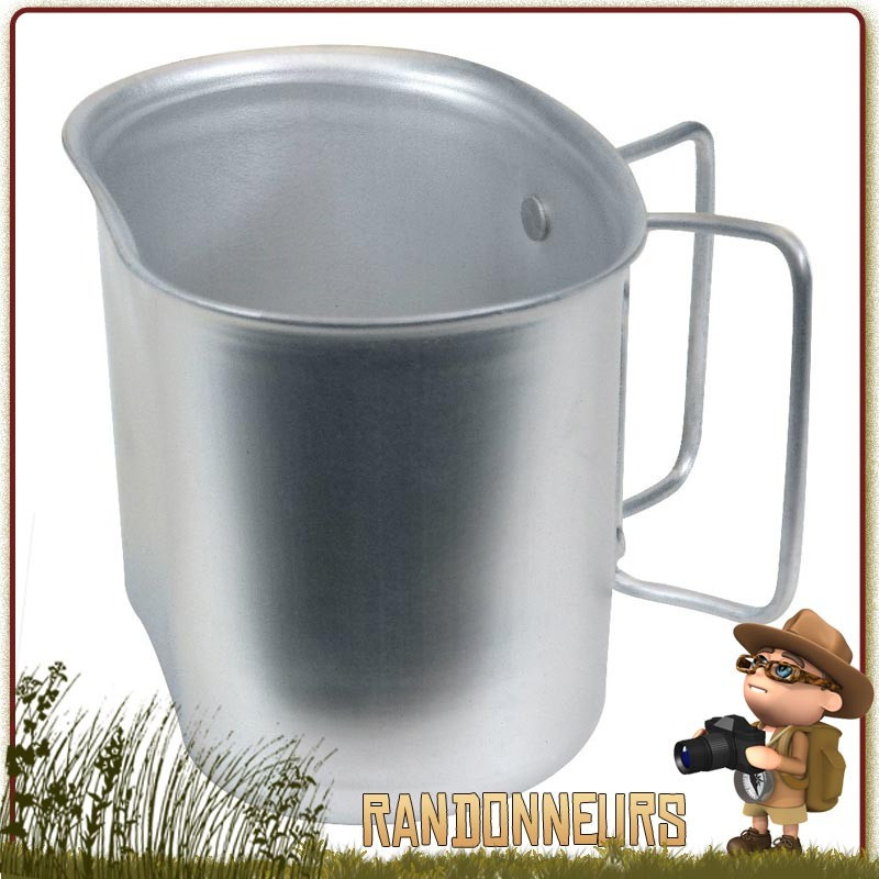 Quart et gamelle Aluminium Highlander Pro Force type US GI's pour gourde armée Capacité 55 cl campement bushcraft Quart et gamelle Aluminium Highlander Pro Force type US GI's pour gourde armée Capacité 55 cl campement bushcraft