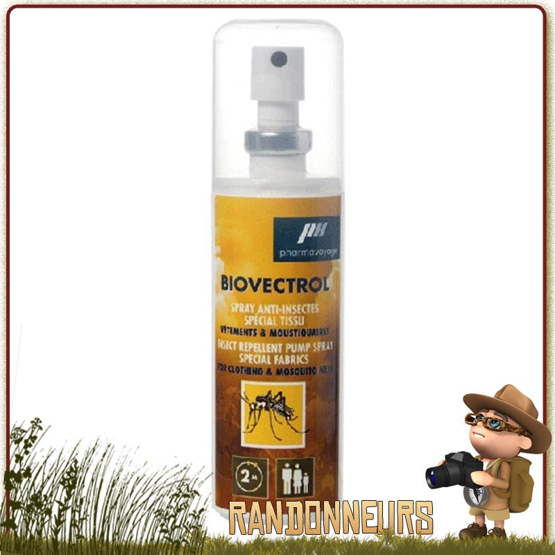 Spray Lotion Biovectrol Tissus anti-moustiques pour le traitement de vos vêtements et tissus. A base de Perméthrine Spray Lotion Biovectrol Tissus anti-moustiques pour le traitement de vos vêtements et tissus. A base de Perméthrine