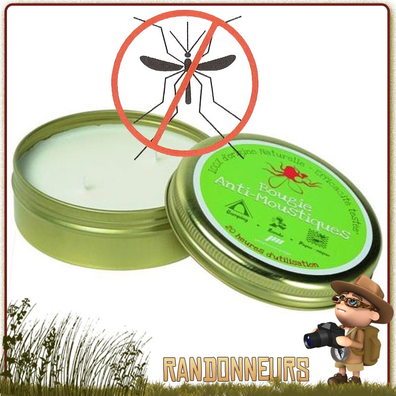 Bougie à combustion Longue Durée Anti Moustiques (20 heures par bougie) et répulsifs anti-insectes à base de géraniol Bougie à combustion Longue Durée Anti Moustiques (20 heures par bougie) et répulsifs anti-insectes à base de géraniol